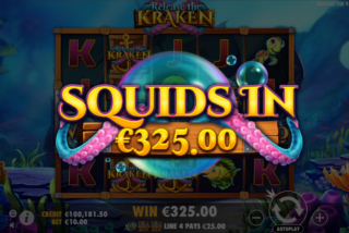 5 of a kind win with top paying symbol of the game