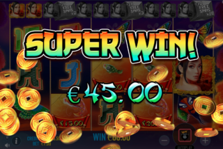 Big win in the Floating Dragon Hold and Spin slot machine