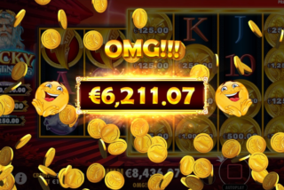 Big win in the Lucky Lightning slot