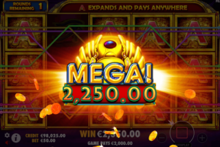 Mega win in the Ancient Egypt Classic slot
