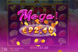 Mega win in the free spins bonus