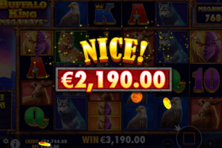Nice win in the Buffalo King Megaways slot