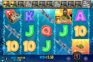 The Money Collect win in the Big Bass Bonanza slot machine