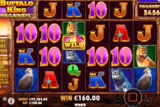 Win in the Buffalo King Megaways slot machine