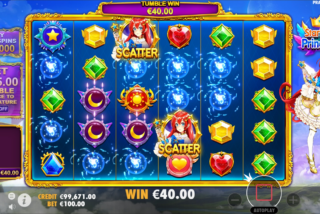 Winning symbols vanish in the cascade system wins